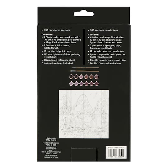 Ghost & Black Cat in Window Paint-by-Number Gallery Mini Kit by Artist's Loft®
